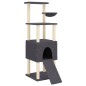 vidaXL Rascador para gatos con postes de sisal gris oscuro 153 cm vidaXL Rascador para gatos con postes de sisal gris oscuro 153 cm