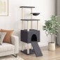 vidaXL Rascador para gatos con postes de sisal gris oscuro 153 cm vidaXL Rascador para gatos con postes de sisal gris oscuro 153 cm