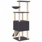 vidaXL Rascador para gatos con postes de sisal gris oscuro 153 cm vidaXL Rascador para gatos con postes de sisal gris oscuro 153 cm