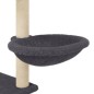 vidaXL Rascador para gatos con postes de sisal gris oscuro 153 cm vidaXL Rascador para gatos con postes de sisal gris oscuro 153 cm