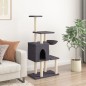 vidaXL Rascador para gatos con postes de sisal gris oscuro 131 cm vidaXL Rascador para gatos con postes de sisal gris oscuro 131 cm
