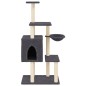 vidaXL Rascador para gatos con postes de sisal gris oscuro 131 cm vidaXL Rascador para gatos con postes de sisal gris oscuro 131 cm