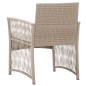 vidaXL Sillones de jardín con cojines 2 unidades ratán sintético beige vidaXL Sillones de jardín con cojines 2 unidades ratán sintético beige