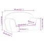 vidaXL Sofá para niños de 2 plazas felpa suave gris antracita vidaXL Sofá para niños de 2 plazas felpa suave gris antracita