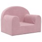 vidaXL Sofá para niños felpa suave rosa vidaXL Sofá para niños felpa suave rosa