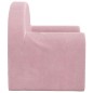 vidaXL Sofá para niños felpa suave rosa vidaXL Sofá para niños felpa suave rosa