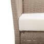 vidaXL Sillones de jardín con cojines 2 unidades ratán sintético beige vidaXL Sillones de jardín con cojines 2 unidades ratán sintético beige