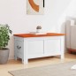 vidaXL Baúl de almacenaje con tapa madera de acacia marrón y blanco vidaXL Baúl de almacenaje con tapa madera de acacia marrón y blanco