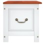 vidaXL Baúl de almacenaje con tapa madera de acacia marrón y blanco vidaXL Baúl de almacenaje con tapa madera de acacia marrón y blanco