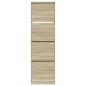vidaXL Mueble zapatero 4 cajones abatibles roble Sonoma 60x42x204 cm vidaXL Mueble zapatero 4 cajones abatibles roble Sonoma 60x42x204 cm