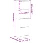 vidaXL Mueble zapatero 4 cajones abatibles roble Sonoma 60x42x204 cm vidaXL Mueble zapatero 4 cajones abatibles roble Sonoma 60x42x204 cm