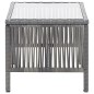 vidaXL Muebles jardín 4 pzas y cojines ratán sintético gris antracita