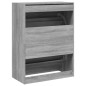 vidaXL Mueble zapatero 2 cajones abatibles gris Sonoma 80x42x108 cm