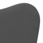 vidaXL Sofá cama infantil felpa suave gris antracita