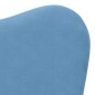 vidaXL Sofá cama infantil felpa suave azul vidaXL Sofá cama infantil felpa suave azul
