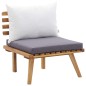vidaXL Set de muebles de jardín 4 piezas con cojines madera de acacia vidaXL Set de muebles de jardín 4 piezas con cojines madera de acacia