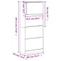 vidaXL Mueble zapatero 4 cajones abatibles roble Sonoma 80x34x187,5 cm vidaXL Mueble zapatero 4 cajones abatibles roble Sonoma 80x34x187,5 cm