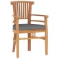vidaXL Juego de comedor para jardín 5 piezas madera maciza de teca