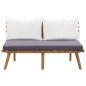 vidaXL Set de muebles de jardín 4 piezas con cojines madera de acacia vidaXL Set de muebles de jardín 4 piezas con cojines madera de acacia