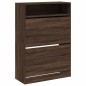 vidaXL Mueble zapatero 2 cajones abatibles marrón roble 80x34x116 cm vidaXL Mueble zapatero 2 cajones abatibles marrón roble 80x34x116 cm
