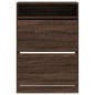 vidaXL Mueble zapatero 2 cajones abatibles marrón roble 80x34x116 cm vidaXL Mueble zapatero 2 cajones abatibles marrón roble 80x34x116 cm