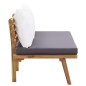 vidaXL Set de muebles de jardín 4 piezas con cojines madera de acacia vidaXL Set de muebles de jardín 4 piezas con cojines madera de acacia