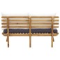vidaXL Set de muebles de jardín 4 piezas con cojines madera de acacia vidaXL Set de muebles de jardín 4 piezas con cojines madera de acacia