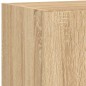 vidaXL Muebles TV pared con LED 4 pzas madera ingeniería roble Sonoma vidaXL Muebles TV pared con LED 4 pzas madera ingeniería roble Sonoma