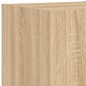 vidaXL Muebles TV pared con LED 4 pzas madera ingeniería roble Sonoma