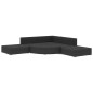 vidaXL Set muebles de jardín y cojines 6 piezas ratán sintético negro vidaXL Set muebles de jardín y cojines 6 piezas ratán sintético negro