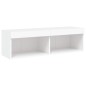vidaXL Muebles de TV de pared con LED 4 pzas madera ingeniería blanco
