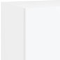 vidaXL Muebles de TV de pared con LED 4 pzas madera ingeniería blanco