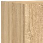 vidaXL Muebles TV pared con LED 4 pzas madera ingeniería roble Sonoma