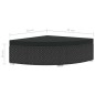 vidaXL Set muebles de jardín y cojines 6 piezas ratán sintético negro vidaXL Set muebles de jardín y cojines 6 piezas ratán sintético negro