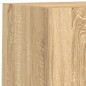 vidaXL Muebles TV pared con LED 4 pzas madera ingeniería roble Sonoma vidaXL Muebles TV pared con LED 4 pzas madera ingeniería roble Sonoma
