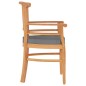 vidaXL Juego de comedor para jardín 5 piezas madera maciza de teca
