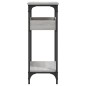 vidaXL Mesa consola estante madera ingeniería Sonoma gris 75x29x75 cm vidaXL Mesa consola estante madera ingeniería Sonoma gris 75x29x75 cm