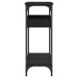 vidaXL Mesa consola con estante madera ingeniería negra 100x29x75 cm vidaXL Mesa consola con estante madera ingeniería negra 100x29x75 cm