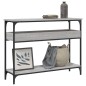 vidaXL Mesa consola estante madera ingeniería Sonoma gris 100x29x75 cm vidaXL Mesa consola estante madera ingeniería Sonoma gris 100x29x75 cm