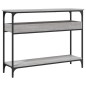 vidaXL Mesa consola estante madera ingeniería Sonoma gris 100x29x75 cm vidaXL Mesa consola estante madera ingeniería Sonoma gris 100x29x75 cm