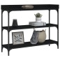 vidaXL Mesa consola con estantes negro 100x30x80 cm vidaXL Mesa consola con estantes negro 100x30x80 cm