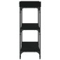 vidaXL Mesa consola con estantes negro 100x30x80 cm vidaXL Mesa consola con estantes negro 100x30x80 cm