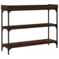 vidaXL Mesa consola con estantes roble marrón 100x30x80 cm vidaXL Mesa consola con estantes roble marrón 100x30x80 cm