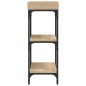 vidaXL Mesa consola con estantes roble Sonoma 75x30x80 cm vidaXL Mesa consola con estantes roble Sonoma 75x30x80 cm