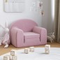 vidaXL Sofá cama para niños felpa suave rosa vidaXL Sofá cama para niños felpa suave rosa