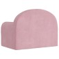 vidaXL Sofá cama para niños felpa suave rosa vidaXL Sofá cama para niños felpa suave rosa
