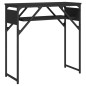 vidaXL Mesa consola con estante madera ingeniería negra 75x30x75 cm vidaXL Mesa consola con estante madera ingeniería negra 75x30x75 cm