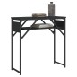vidaXL Mesa consola con estante madera ingeniería negra 75x30x75 cm vidaXL Mesa consola con estante madera ingeniería negra 75x30x75 cm