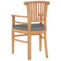 vidaXL Juego de comedor para jardín 5 piezas madera maciza de teca