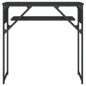 vidaXL Mesa consola con estante madera ingeniería negra 75x30x75 cm vidaXL Mesa consola con estante madera ingeniería negra 75x30x75 cm